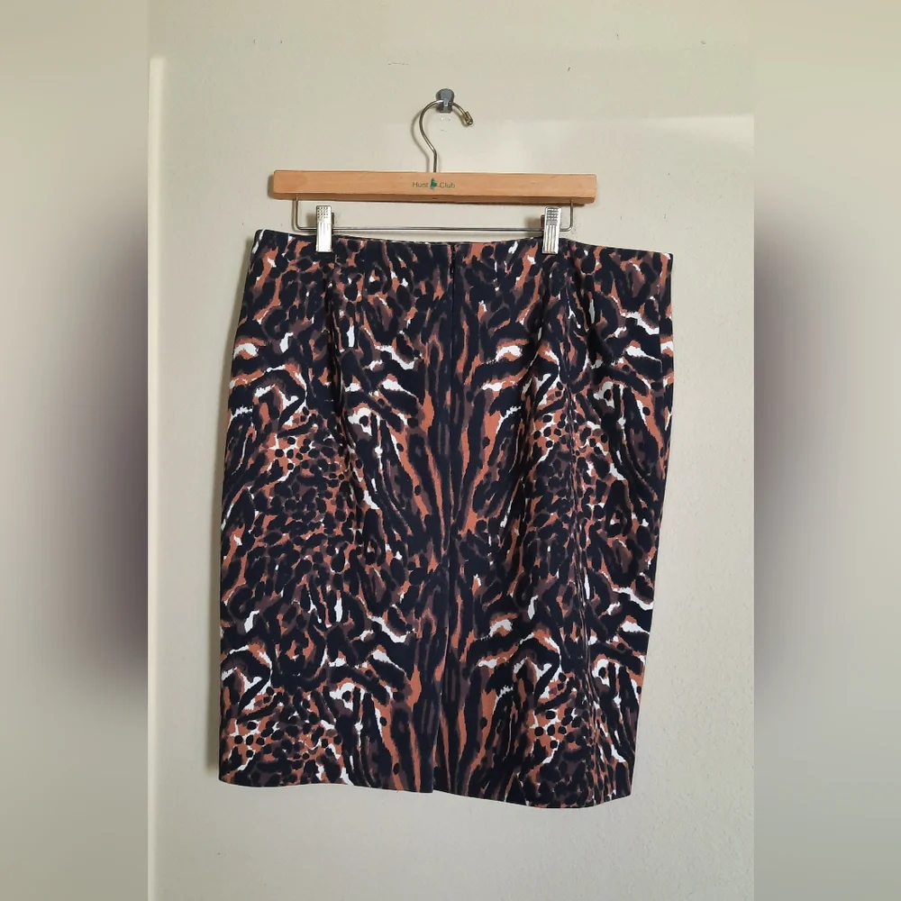 Talbots Animal Print Mini Skirt Cheetah Leopard Tiger Chic Capsule